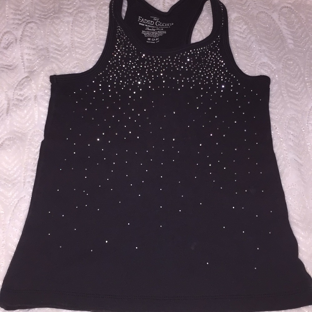 Black tank top